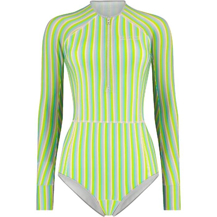 2025 Wallien Womens One Piece Long Sleeve Front Zip Swimsuit